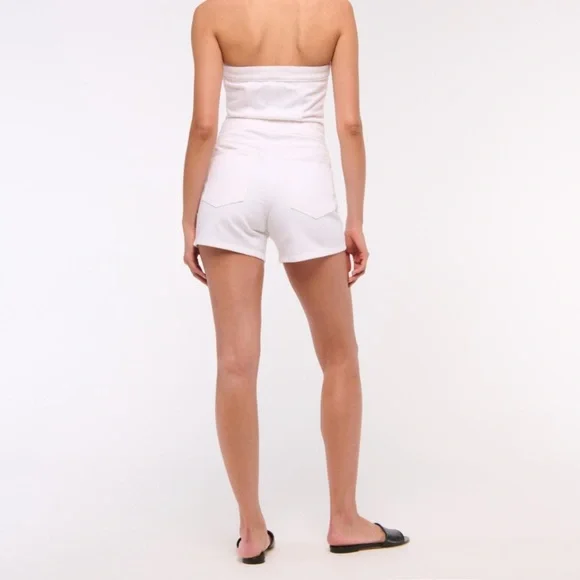 NWT Abercrombie & Fitch Strapless Denim Romper - Picture 4 of 5